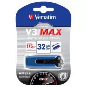 Unitate flash USB Verbatim, USB 3.0, 32 GB, V3 MAX, Store N Go, albastru, 49806, USB A, cu conector retractabil