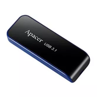 Unitate flash USB Apacer, USB 3.0, 64 GB, AH356, negru, AP64GAH356B-1, USB A, cu conector retractabil