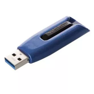 Unitate flash USB Verbatim, USB 3.0, 64 GB, V3 MAX, Store N Go, albastru, 49807, USB A, cu conector retractabil