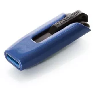 Unitate flash USB Verbatim, USB 3.0, 64 GB, V3 MAX, Store N Go, albastru, 49807, USB A, cu conector retractabil