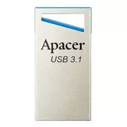 Apacer USB flash drive, USB 3.0, 128 GB, AH155, argintiu, AP128GAH155U-1, USB A, cu curea