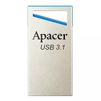 Apacer USB flash drive, USB 3.0, 128 GB, AH155, argintiu, AP128GAH155U-1, USB A, cu curea