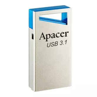 Apacer USB flash drive, USB 3.0, 128 GB, AH155, argintiu, AP128GAH155U-1, USB A, cu curea