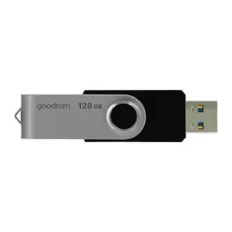 Unitate flash USB Goodram, USB 3.0, 128 GB, UTS3, negru, UTS3-1280K0R11, USB A, cu capac rotativ