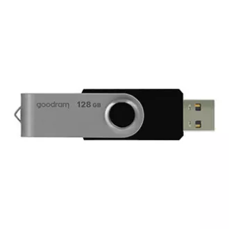 Unitate flash USB Goodram, USB 2.0, 128 GB, UTS2, negru, UTS2-1280K0R11, USB A, cu capac rotativ