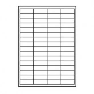 Etichete cu logo 48,5 mm x 16,9 mm, A4, mat, alb, 68 etichete, 140 g/m2, pachet de 10, pentru imprimante cu jet de cerneală și laser