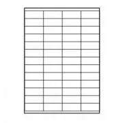 Etichete cu logo 52,5 mm x 21,2 mm, A4, mat, alb, 56 etichete, 140 g/m2, pachet de 25, pentru imprimante cu jet de cerneală și laser