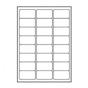 Etichete cu logo 68mm x 36mm, A4, mate, albe, 24 etichete, 140g/m2, pachet de 25, pentru imprimante cu jet de cerneală și laser