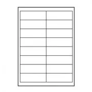 Etichete cu logo 99,1 mm x 34 mm, A4, mate, albe, 16 etichete, 140 g/m2, pachet de 10, pentru imprimante cu jet de cerneală și laser