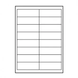 Etichete cu logo 99,1 mm x 34 mm, A4, mat, alb, 16 etichete, 140 g/m2, pachet de 25, pentru imprimante cu jet de cerneală și laser Etichete cu logo 99,1 mm x 34 mm, A4, mat, alb, 16 etichete, 140 g/m2, pachet de 25, pentru imprimante cu jet de cerneală și laser