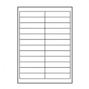 Etichete cu logo 100 mm x 23 mm, A4, mate, albe, 24 etichete, 140 g/m2, pachet de 25, pentru imprimante cu jet de cerneală și laser