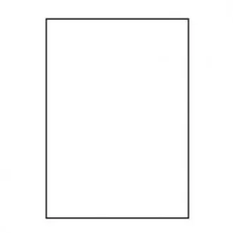 Etichete cu logo 210 mm x 297 mm, A4, mate, albe, 1 etichetă, 140 g/m2, pachet de 10, pentru imprimante cu jet de cerneală și laser