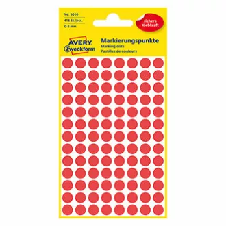 Avery Zweckform etichete 8mm, roșu, 104 etichete, marcare, pachet de 4, 3010, pentru descriere manuală Avery Zweckform etichete 8mm, roșu, 104 etichete, marcare, pachet de 4, 3010, pentru descriere manuală