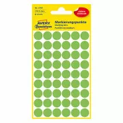 Etichete Avery Zweckform 12 mm, verde neon, 54 etichete, marcare, pachet de 5, 3149, pentru descriere manuală