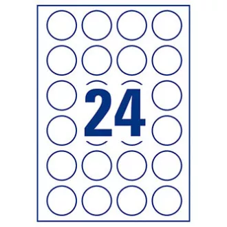 Etichete Avery Zweckform 40mm, A4, alb, 24 etichete, pachet de 10, L3415-10, pentru imprimante laser și inkjet, copiatoare Etichete Avery Zweckform 40mm, A4, alb, 24 etichete, pachet de 10, L3415-10, pentru imprimante laser și inkjet, copiatoare