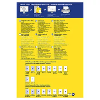 Etichete Avery Zweckform 70mm x 37mm, A4, mate, albe, 24 etichete, foarte rezistente, pachet de 20, L4718-20, pentru imprimante laser Etichete Avery Zweckform 70mm x 37mm, A4, mate, albe, 24 etichete, foarte rezistente, pachet de 20, L4718-20, pentru imprimante laser