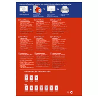 Etichete Avery Zweckform 80mm x 50mm, A4, albe, 10 etichete, autoadezive, pachet de 20, L4785-20, pentru imprimante laser
