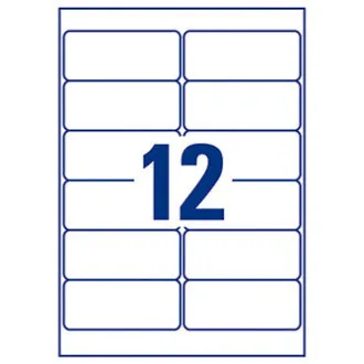 Etichete Avery Zweckform 99,1 mm x 42,3 mm, A4, albe, 12 etichete, foarte durabile, pachet de 40, L7913-40, pentru imprimante laser și Etichete Avery Zweckform 99,1 mm x 42,3 mm, A4, albe, 12 etichete, foarte durabile, pachet de 40, L7913-40, pentru imprimante laser și