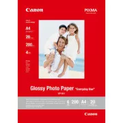 Hârtie foto lucioasă Canon, GP-501, hârtie foto, lucioasă, tip GP-501 0775B082, albă, A4, 210 g/m2, 20 buc, jet de cerneală