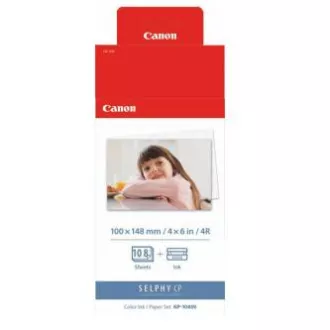 Set de hârtie Canon Color Ink, KP108IN, KP-108IN, hârtie foto, 3 pachete KP36IN tip lucios, 3115B001, alb, CP100, 220, 300, 330, 400