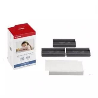 Set de hârtie Canon Color Ink, KP108IN, KP-108IN, hârtie foto, 3 pachete KP36IN tip lucios, 3115B001, alb, CP100, 220, 300, 330, 400