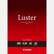 Hârtie foto Canon LU-101, LU-101, hârtie foto, lucioasă, 6211B007, albă, A3, 260 g/m2, 20 buc, jet de cerneală