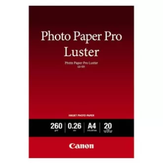 Canon Photo Paper Pro Luster, LU-101, hârtie foto, lucioasă, 6211B006, albă, A4, 260 g/m2, 20 buc, jet de cerneală Canon Photo Paper Pro Luster, LU-101, hârtie foto, lucioasă, 6211B006, albă, A4, 260 g/m2, 20 buc, jet de cerneală