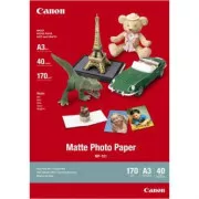 Hârtie foto Canon Matte, MP-101 A3, hârtie foto, mată, 7981A008, albă, A3, 170 g/m2, 40 buc, jet de cerneală