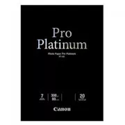 Hârtie foto Canon PT-101 PRO Platinum, PT-101, hârtie foto, suprafață microporoasă lucioasă, 2768B067, alb, A2, 16.54x23.39", 300 g
