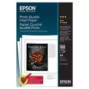 Hârtie foto Epson Photo Quality InkJet, C13S041061, hârtie foto, mată, albă, A4, 102 g/m2, 720 dpi, 100 buc, jet de cerneală