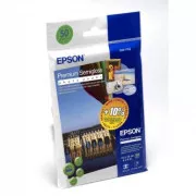Hârtie foto Epson Premium Semigloss, C13S041765, hârtie foto, lucioasă, albă, 10x15cm, 4x6", 251 g/m2, 50 buc, jet de cerneală
