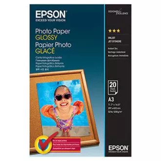 Hârtie foto lucioasă Epson, C13S042536, hârtie foto, lucioasă, albă, Stylus Color, Photo, Pro, A3, 200 g/m2, 20 buc, jet de cerneală Hârtie foto lucioasă Epson, C13S042536, hârtie foto, lucioasă, albă, Stylus Color, Photo, Pro, A3, 200 g/m2, 20 buc, jet de cerneală