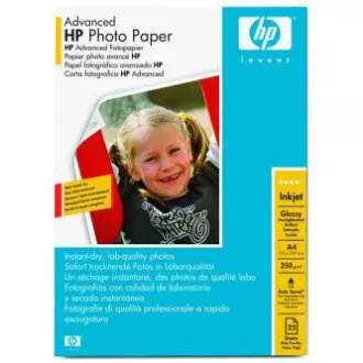Hârtie foto lucioasă HP Advanced, Q5456A, hârtie foto, lucioasă, tip avansat alb, A4, 250 g/m2, 25 buc, jet de cerneală Hârtie foto lucioasă HP Advanced, Q5456A, hârtie foto, lucioasă, tip avansat alb, A4, 250 g/m2, 25 buc, jet de cerneală