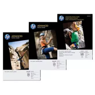 Hârtie foto lucioasă HP Advanced, Q8691A, hârtie foto, tip lucios fără margini, tip îmbunătățit, alb, 10x15cm, 4x6", 250 g/m2, 25 buc., i