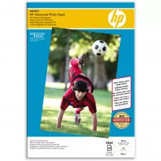 Hârtie foto lucioasă HP Advanced, Q8697A, hârtie foto, lucioasă, tip avansat alb, A3, 250 g/m2, 20 buc, jet de cerneală