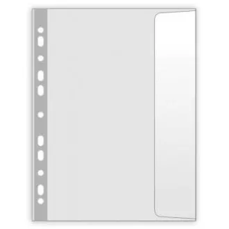 Europack cu clapă, B4, 120mic, transparent, PP, 50 buc