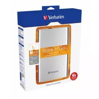 Hard disk extern Verbatim, Store N Go, 2.5", USB 3.0 (3.2 Gen 1), 1TB, 53071, argintiu