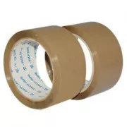 Bandă adezivă, acrilică, maro, 48mm, 66m