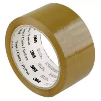 Bandă adezivă, acrilică, 3M, maro, 50mm, 66m