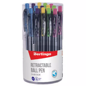 Berlingo, pix automat, albastru, 30 buc, 0,7 mm, SI-400 CULOARE