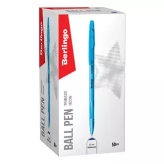 Berlingo, pix, albastru, 50 buc, 0,7 mm, neon Tribase Berlingo, pix, albastru, 50 buc, 0,7 mm, neon Tribase