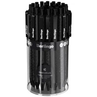 Berlingo, pix cu bilă, retractabil, albastru, 24 buc, 0,7 mm, DoubleBlack