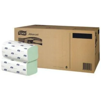 Șervețele de hârtie ZZ, 248 x 230 mm, verde, 3750 buc, strat dublu Șervețele de hârtie ZZ, 248 x 230 mm, verde, 3750 buc, strat dublu