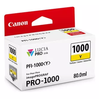 Canon PFI-1000 (0549C001) - Cartuș, yellow (galben) Canon PFI-1000 (0549C001) - Cartuș, yellow (galben)