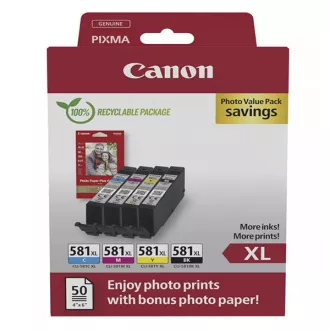 Canon CLI-581-XL (5437C004) - Cartuș, black + color (negru + color) Canon CLI-581-XL (5437C004) - Cartuș, black + color (negru + color)