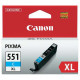 Canon CLI-551-C XL (6444B001) - Cartuș, cyan (azur)