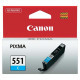 Canon CLI-551 (6509B001) - Cartuș, cyan (azur)