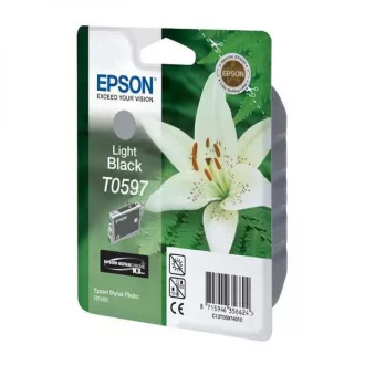 Epson T0597 (C13T05974010) - Cartuș, light black (negru deschis)