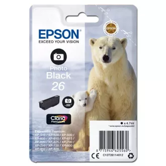 Epson T2611 (C13T26114012) - Cartuș, photoblack (foto negru)