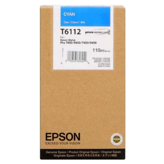 Epson T6112 (C13T611200) - Cartuș, cyan